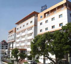Ganga Hospital building exterior in Coimbatore, Tamil Nadu