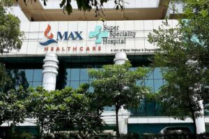 Max Super Speciality Hospital Building Exterior in New Delhi