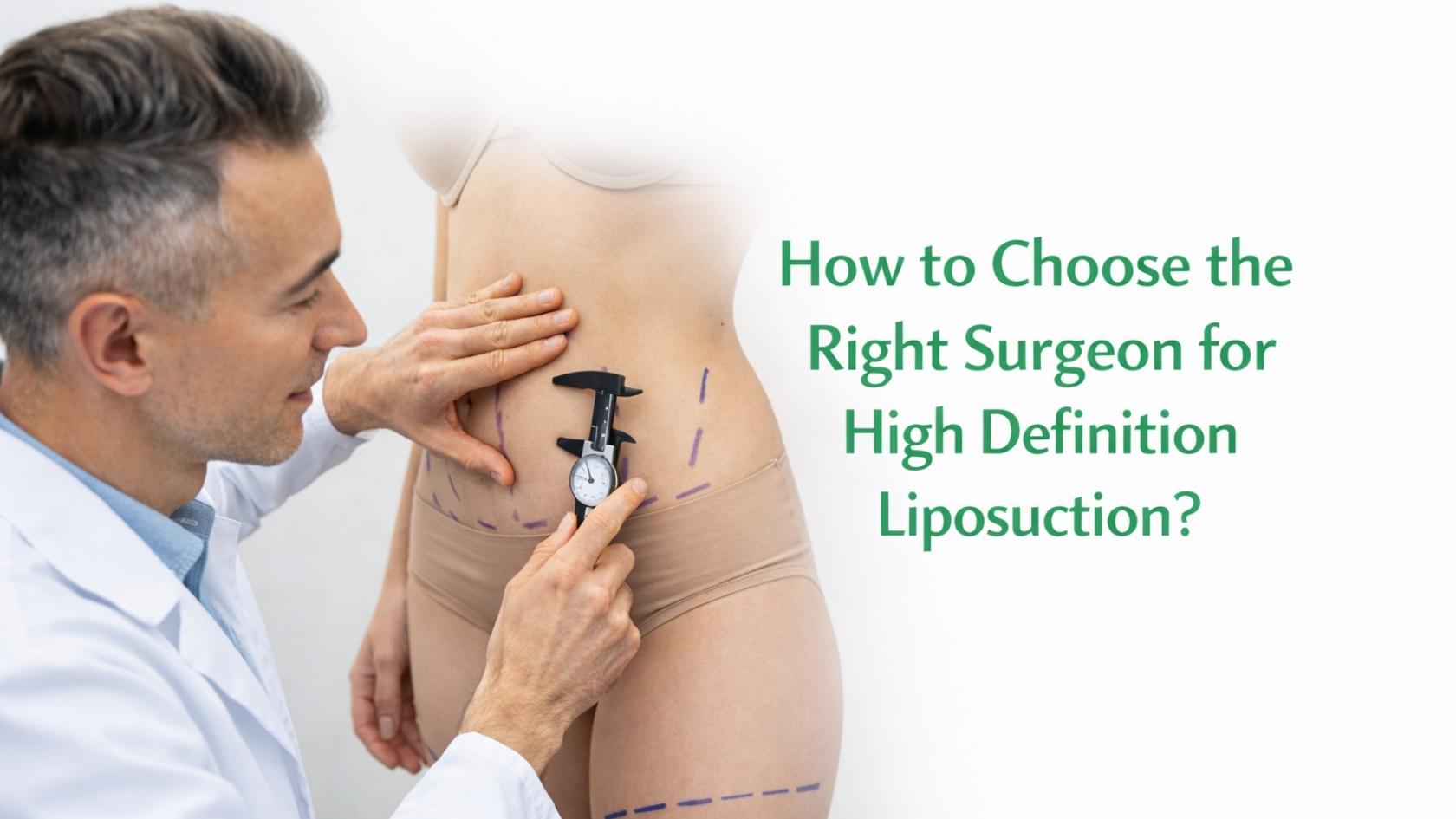 Surgeon consultation with body contour measurements for high definition liposuction planning