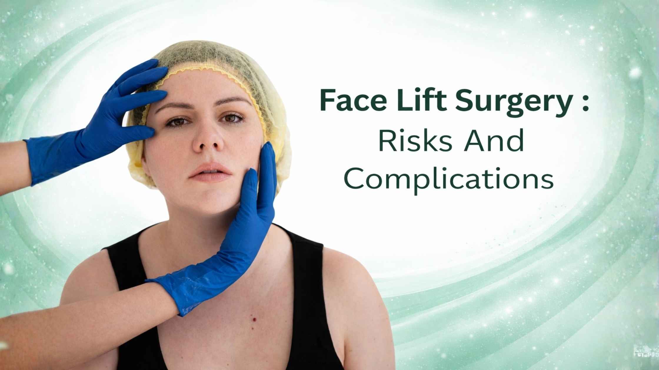 Face Lift Surgery : Risks And Complications showing facial evaluation and potential surgical concerns