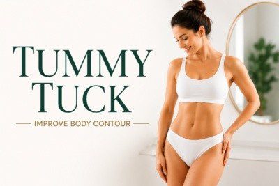 Can tummy tuck improve body contour illustration showing a toned abdomen after tummy tuck surgery with body contour enhancement.