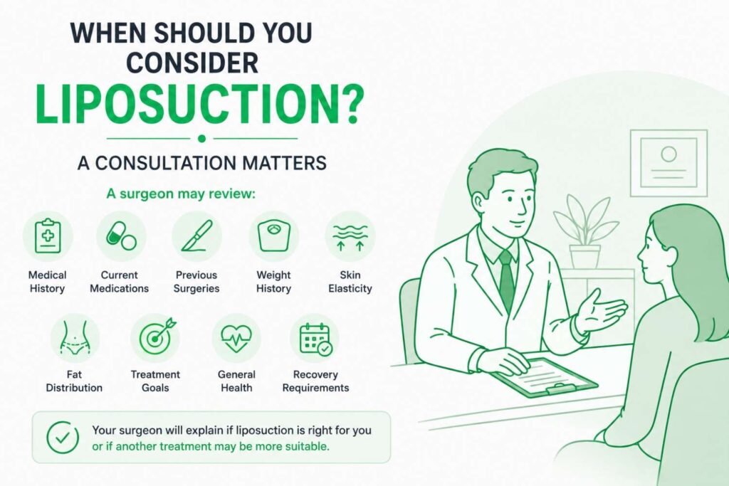 When should you consider liposuction and why a consultation matters