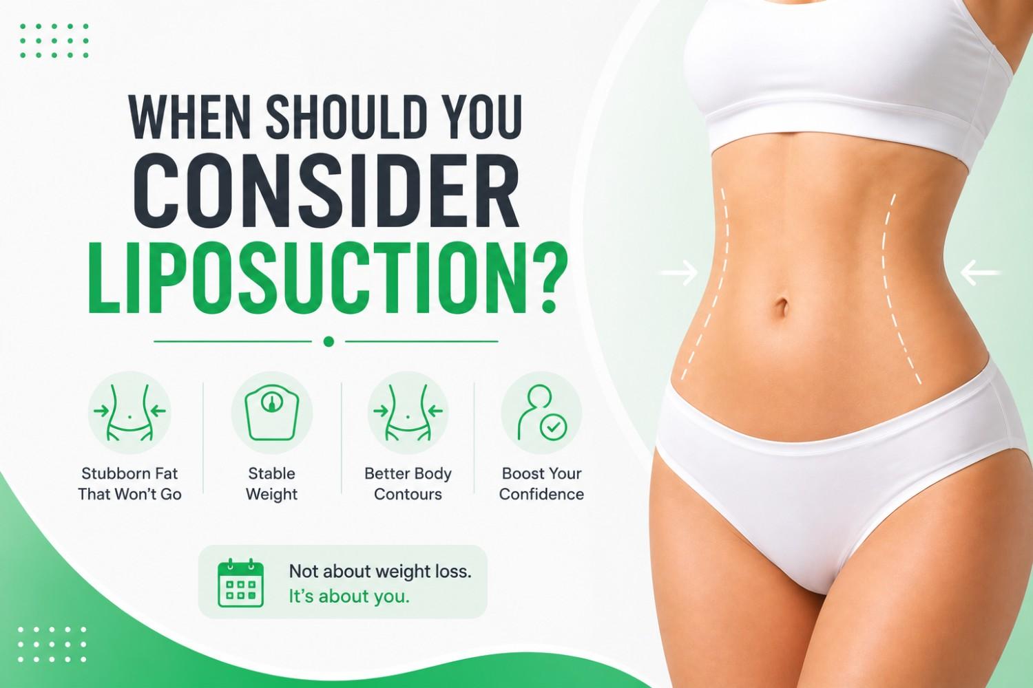 WHEN SHOULD YOU CONSIDER LIPOSUCTION?