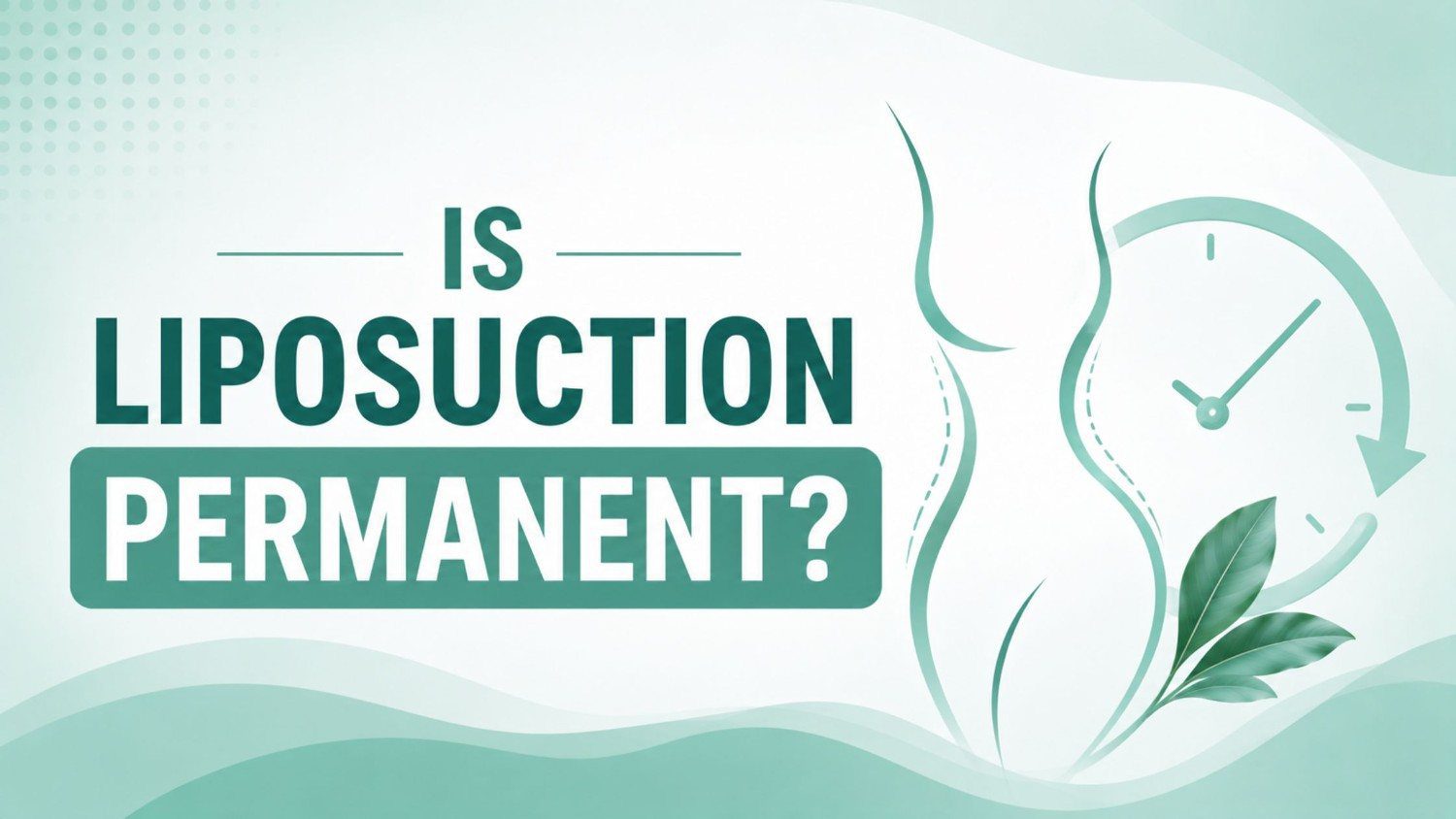 Is liposuction permanent? Medical illustration showing permanent fat removal and long-term body contouring results