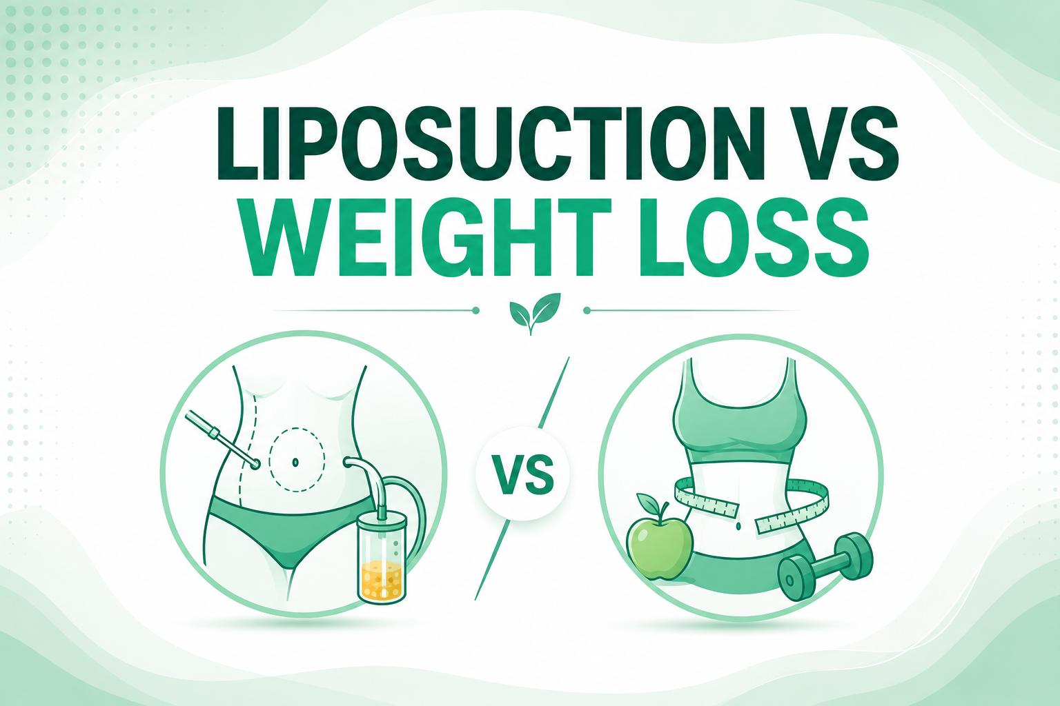 Liposuction vs weight loss comparison for localized fat reduction and overall weight management
