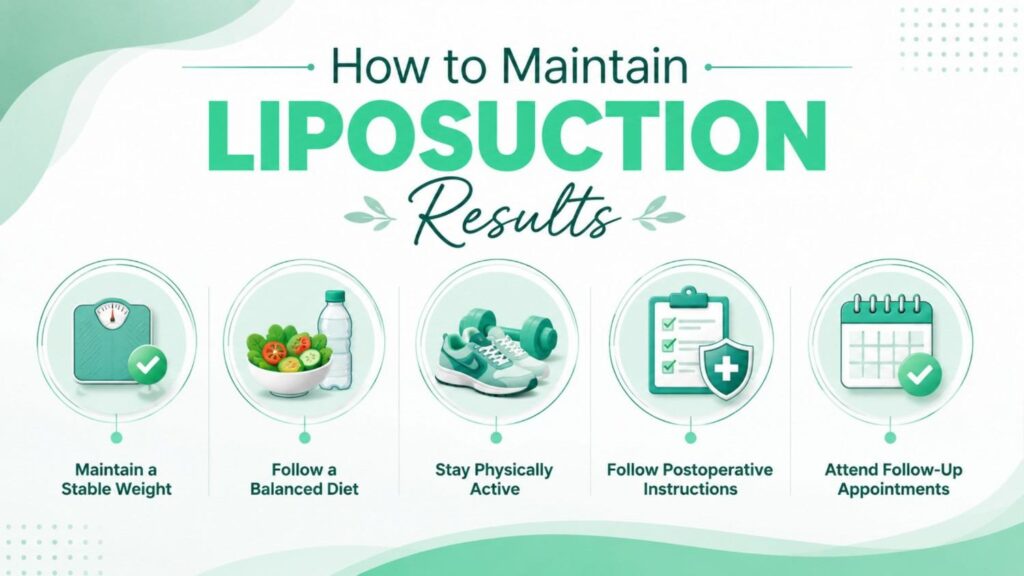 Is liposuction permanent? Tips for maintaining liposuction results through stable weight, balanced diet, exercise, postoperative care and follow-up
